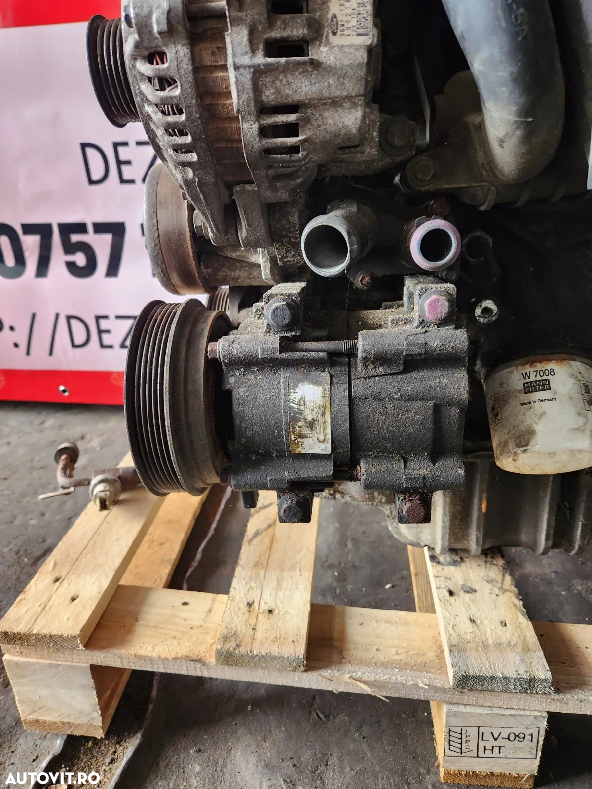 Compresor Clima Ford Fiesta 1.2 1.25 1.3 Benzina Cod Motor DHA Factura Si Garantie - Dezmembrari Ar - 2
