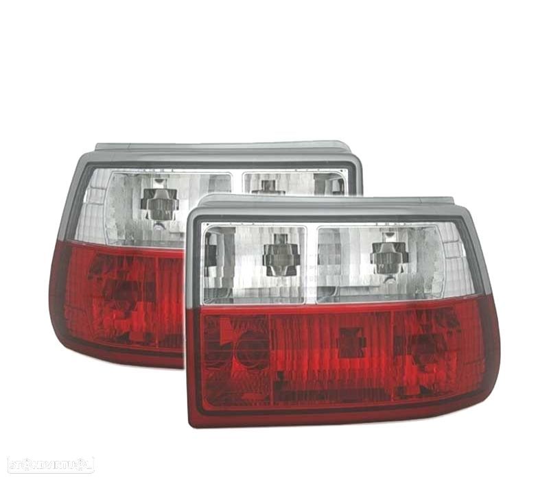 FAROLINS TRASEIROS PARA OPEL ASTRA F 91-98 VERMELHO BRANCO - 1