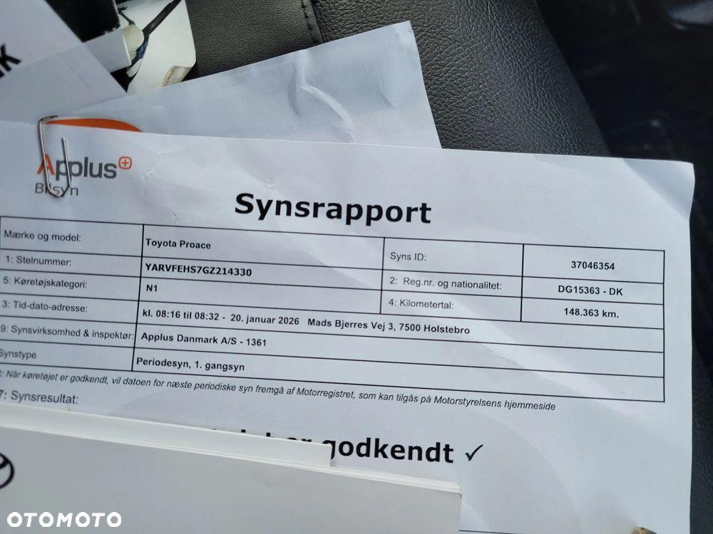 Toyota Proace AUTOMAT! REGAŁ KLIMA KAMERA WEBASTO FV23% - 39