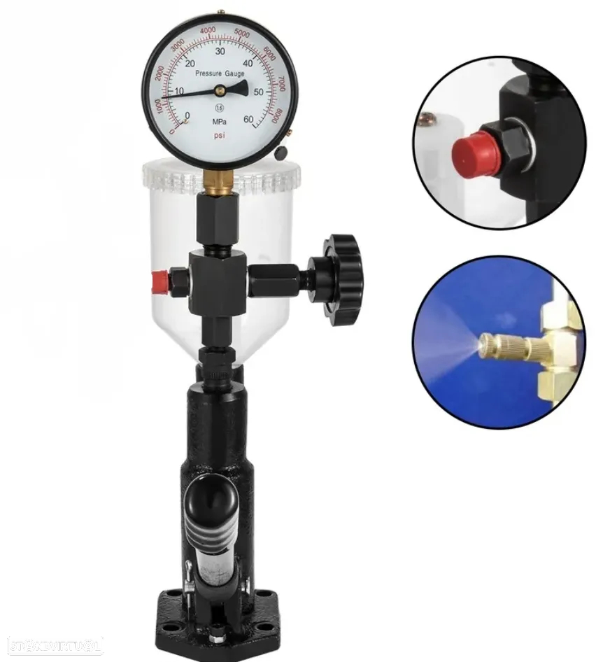 Tester Manual Pressão Injetores Diesel Universal - 6
