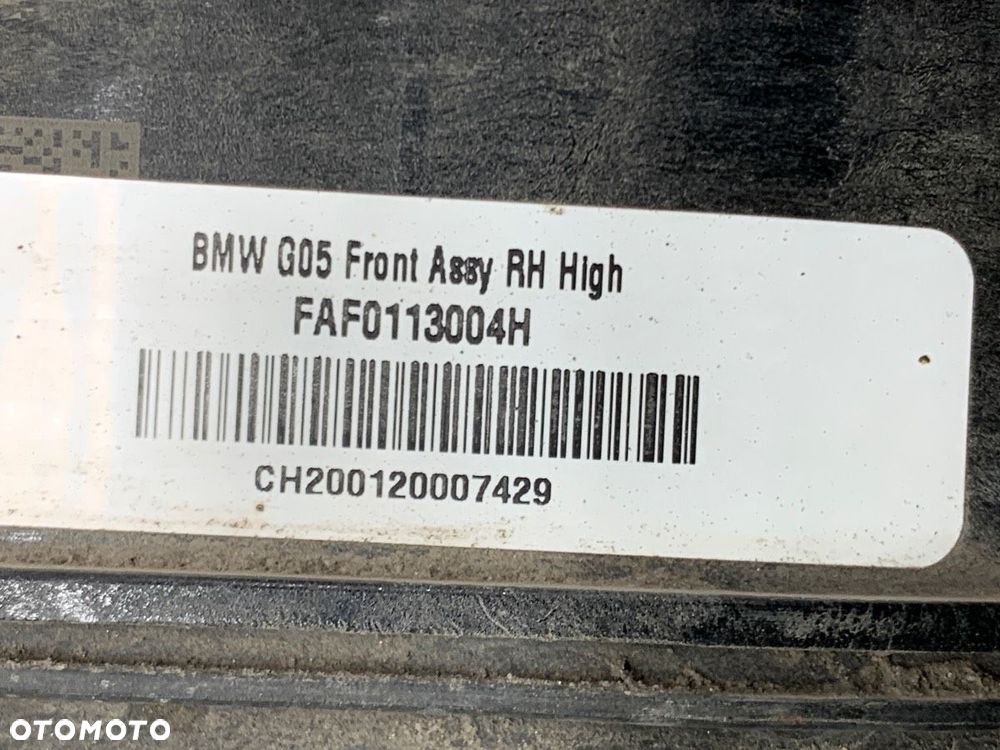 AMORTYZATOR PRAWY PRZÓD  BMW X5 (G05, F95) 2018 - xDrive M 50 d 294 kW [400 KM] olej napędowy 2018 - 5