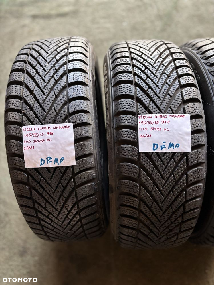 4x 195/55R16 91H PIRELLI WINTER CINTURATO opona zimowa DEMO M+S 3PMSF - 2
