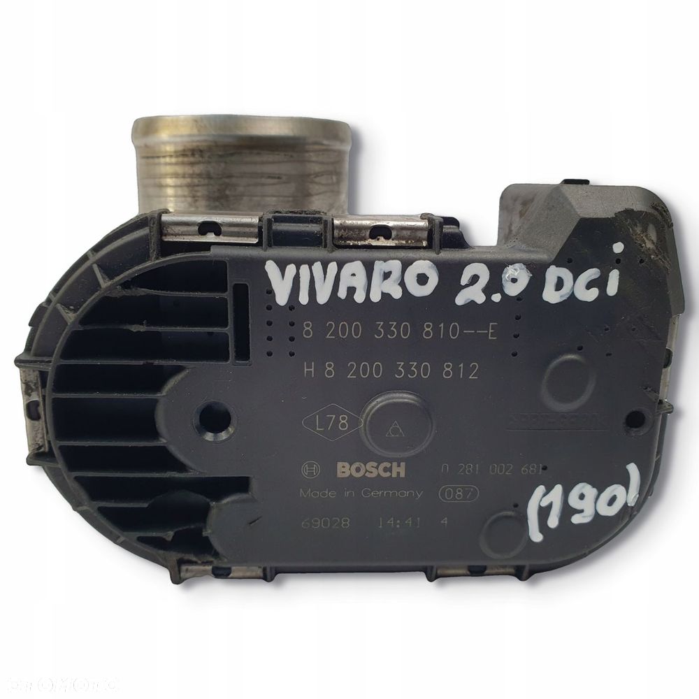 PRZEPUSTNICA Renault Trafic II Vivaro 2.0 DCI 8200330810 H8200330812 - 2