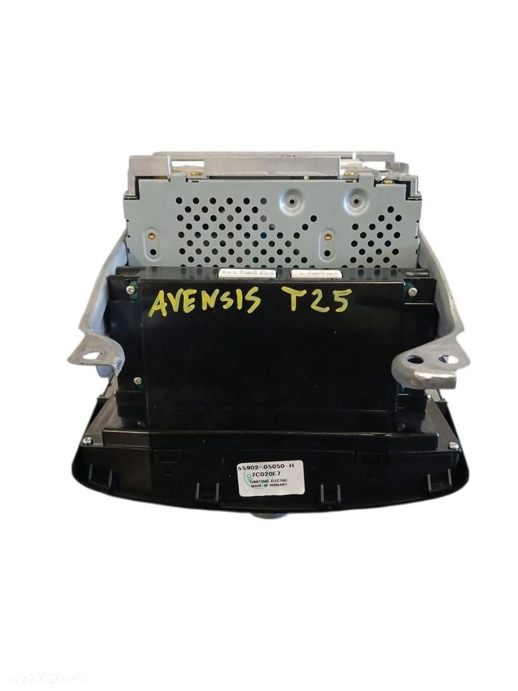 RADIO CD KASETA PANEL STEROWANIA KLIMATYZACJĄ TOYOTA AVENSIS T25 55902-05050-H AVENSIS T25 - 2