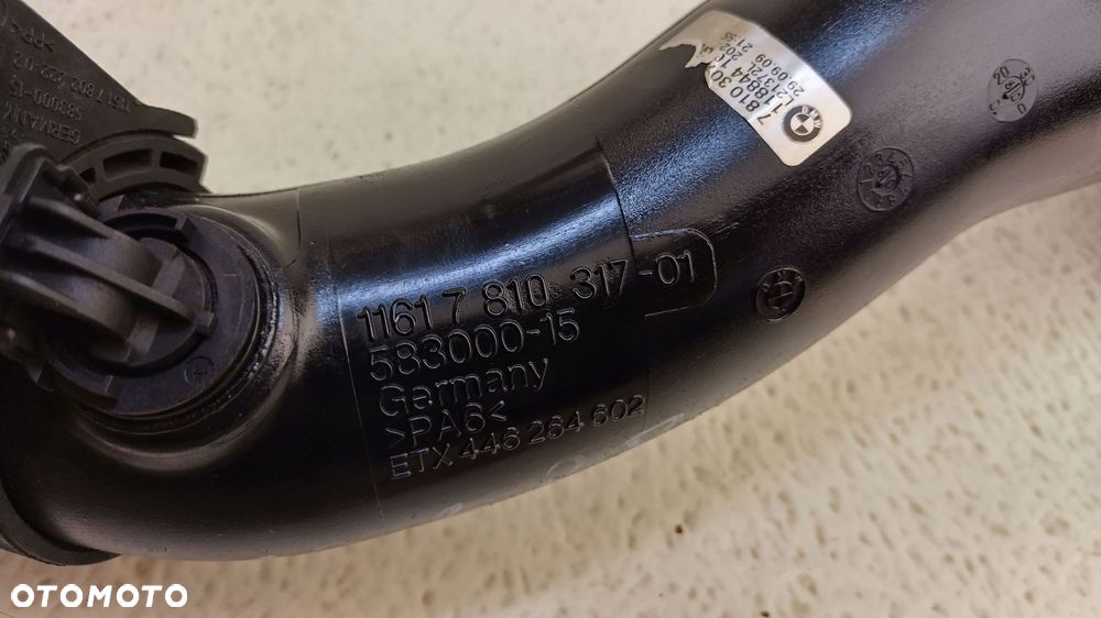 bmw x5 e70 lift 10-13 3.0 diesel n57d rura wąż intercoolera 7810317 - 9