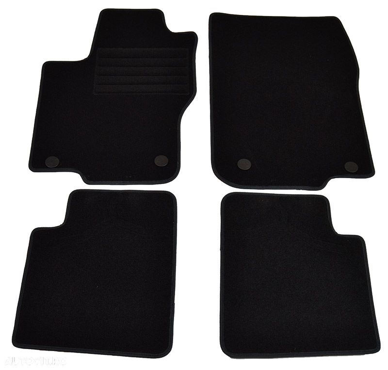Covorase mocheta Mercedes Clasa ML W166 10/2011- Clasa GL X166 11/2012- Negru , set de 4 bucati - 1