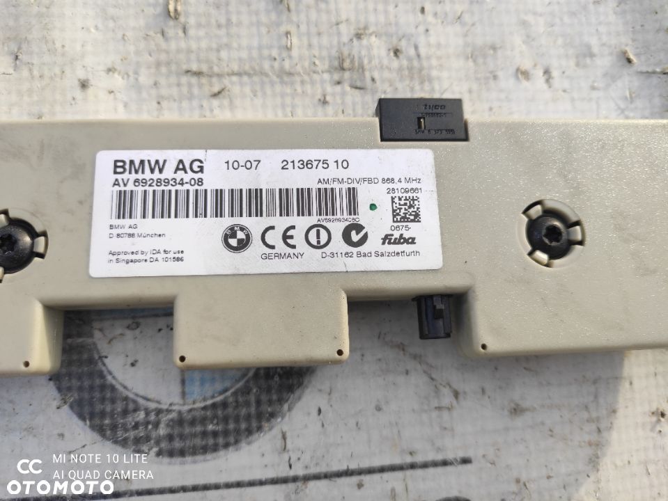BMW E90 E92 Wzmacniacz antenowy 6928934 - 2