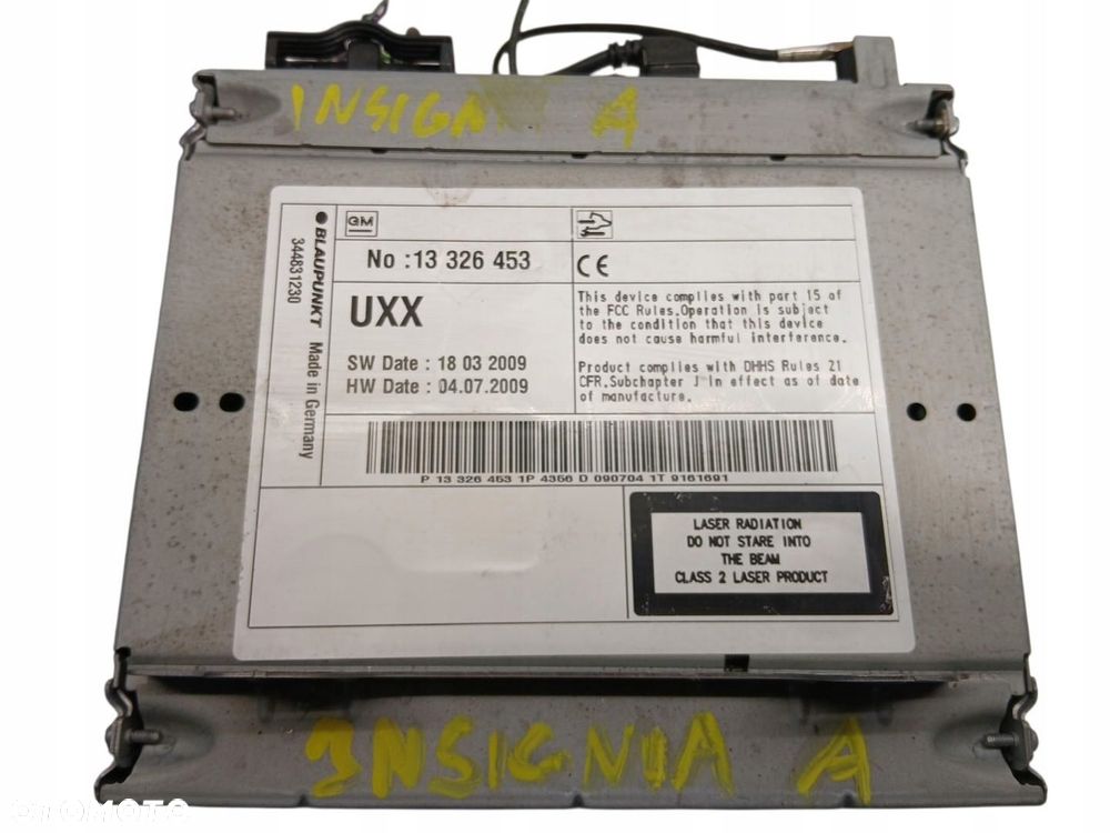 radio nawigacja panel wyświetlacz opel insignia a 13326453 - 3