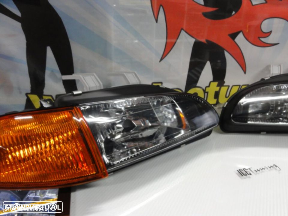 Farois frontais com luz branca 5000k Honda civic 92-95 JDM + piscas frontais JDM 2, 3 portas EG3, EG4, EG5, EG6, EJ1, EJ2 - 12