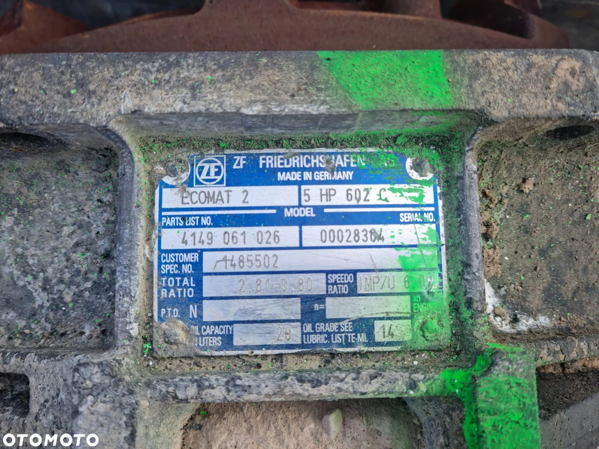 Skrzynia biegów ZF 5HP602C - 2