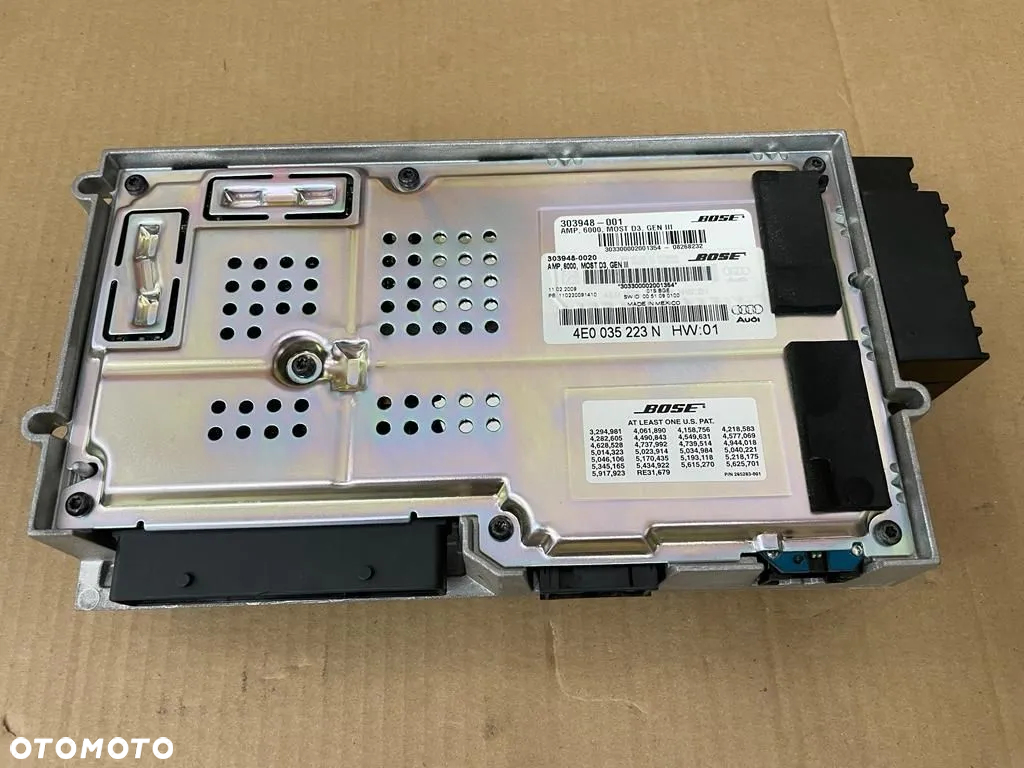 AUDI A8 D3 WZMACNIACZ BOSE MMI 3G 4E0035223N - 2
