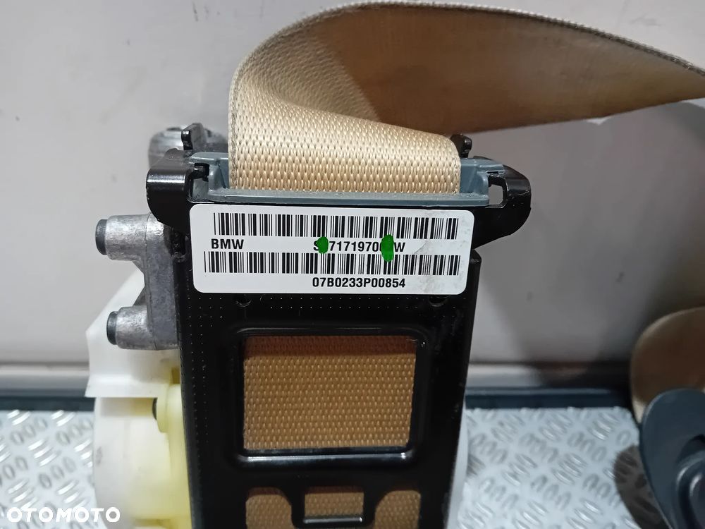 pas bezpieczeństwa prawy przód uszkodzony BMW X5 E70 2008 kolor beżowy 7171970 - 2