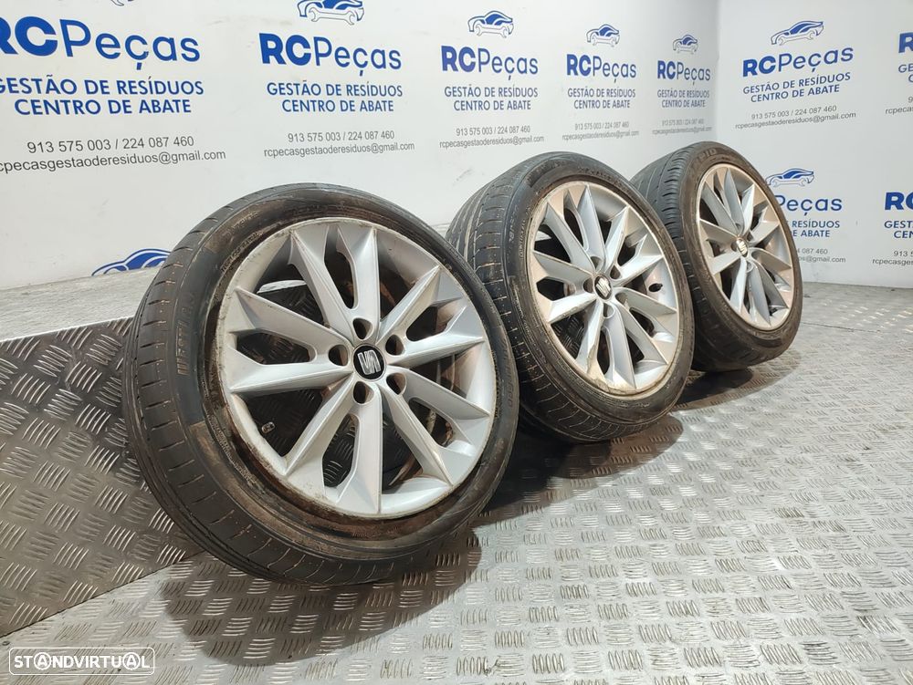 Conjunto 3 Jantes 16 Diamond Silver Seat Ibiza IV 6J FR 7J ET43 5x100 - 3