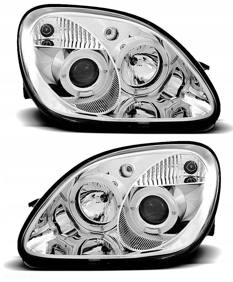 Reflektor Lampy kpl Ringi Angel Eyes Led Tuning Mercedes Slk r 170 - 1