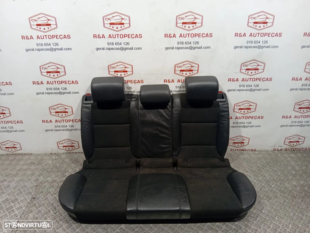 Conjunto de Bancos Audi A3 8P Sportback S-Line Pele e Tecido Original - 4