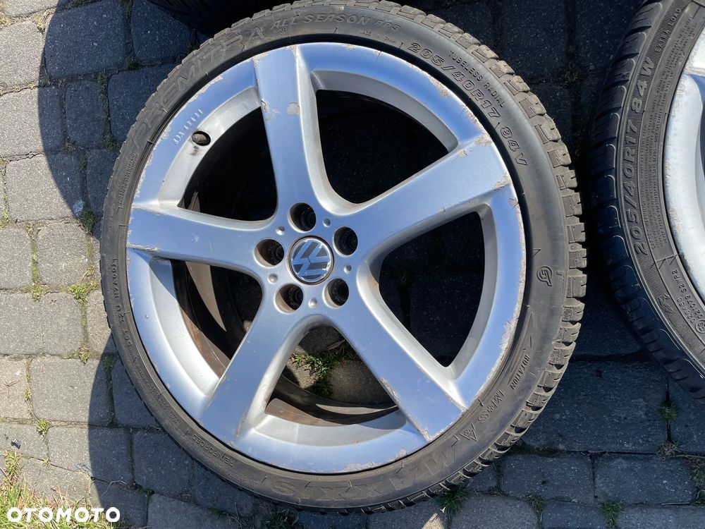 VW POLO SKODA FABIA SEAT IBIZA FELGI ALUMINIOWE ET38 KOŁA opony 5x100 205/40/17 nowe - 8