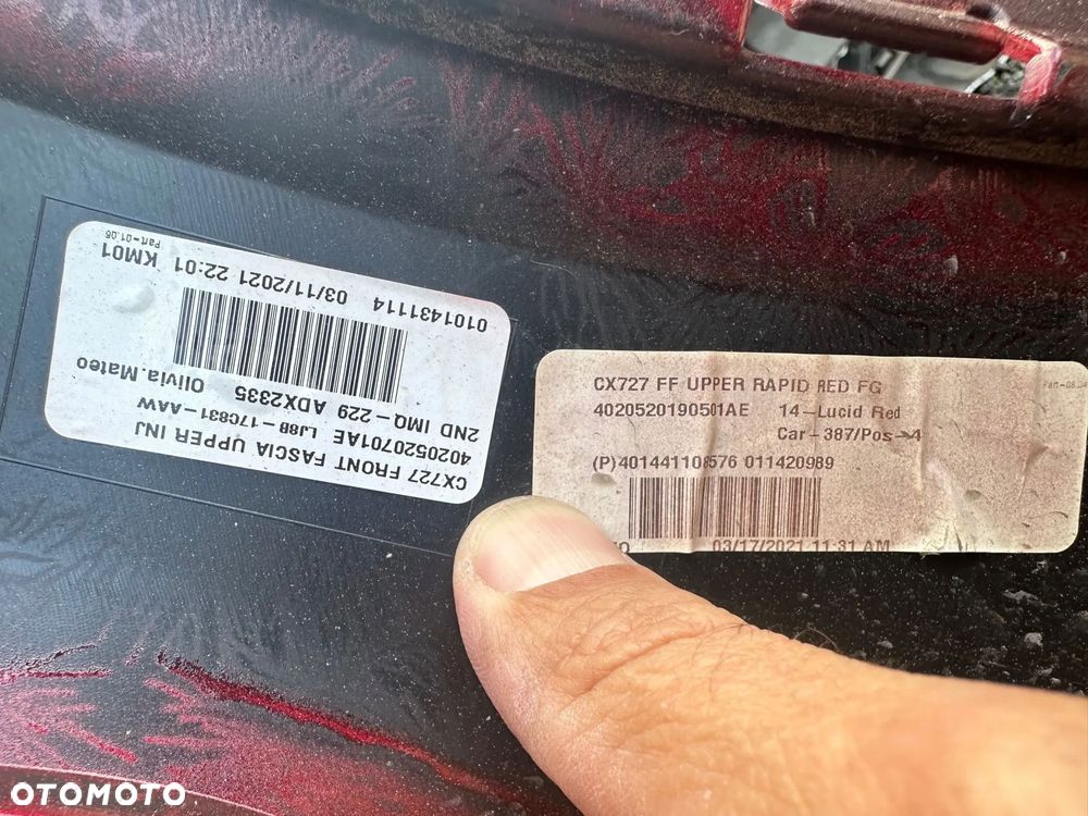 ZDERZAK Ford Mustang Mach-E ORYGINAŁ ŁADNY STAN NIE KLEJONY - 10