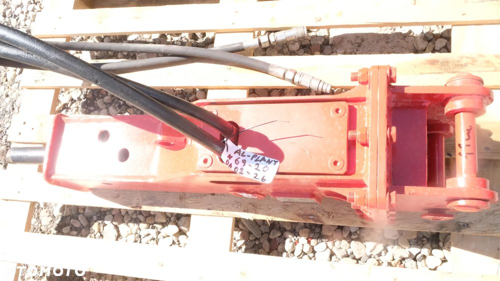 Młot hydrauliczny wyburzeniowy 120kg do minikoparki JAB  30mm trzpień - 3
