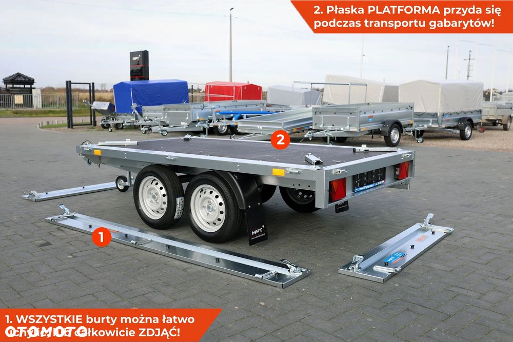 Neptun Przyczepa Neptun Nordica N7-263 2 BaseLine [GN287] Koła pod spodem pod skrzynią NOWA Bardzo SOLIDNA 263 x 145 cm 263x145 - 4