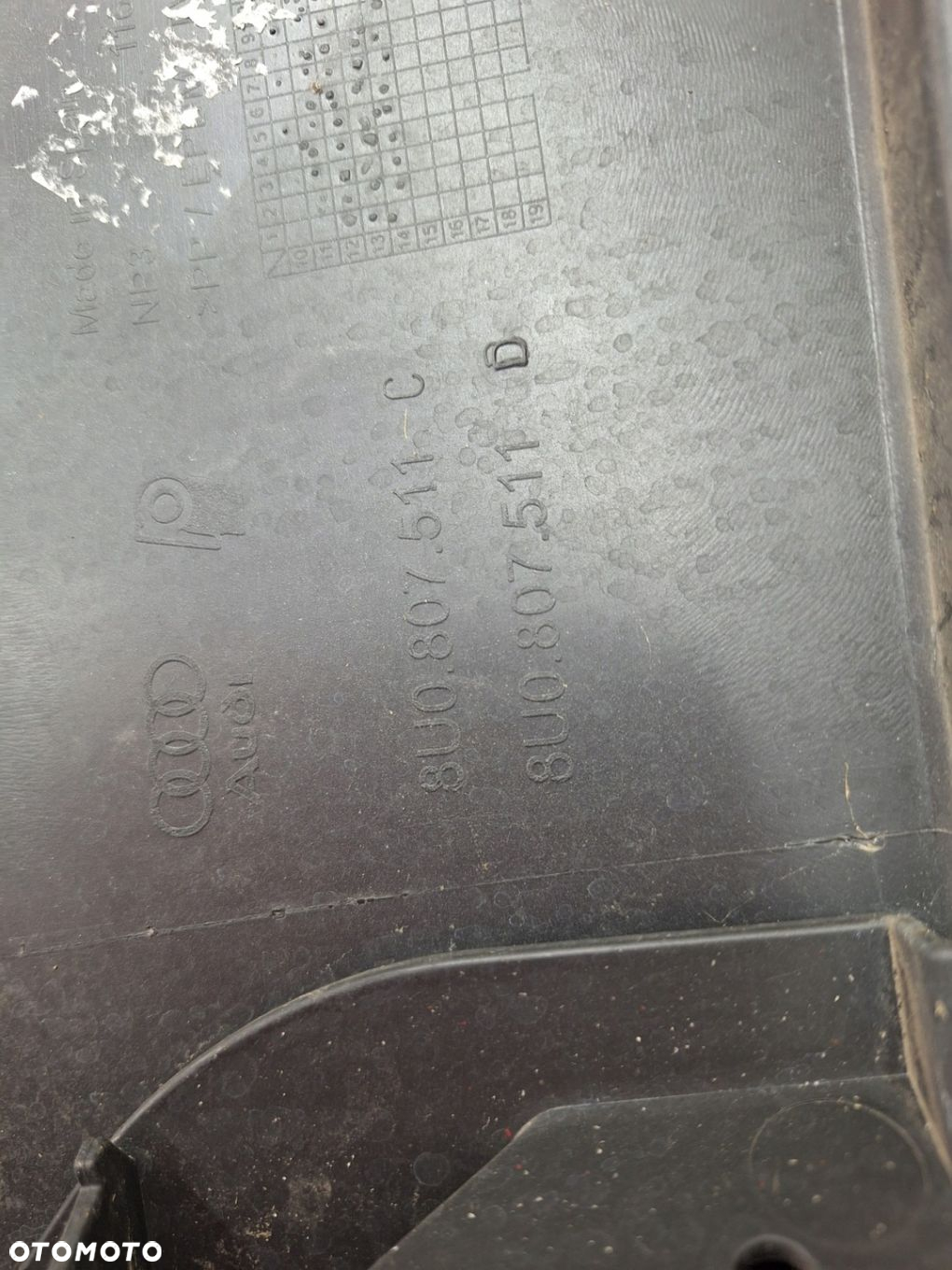 ZDERZAK AUDI Q3 8U 8U0 ZWYKŁY 2011-2014 PRZED LIFTEM ORYGINAŁ OE ASO - 6