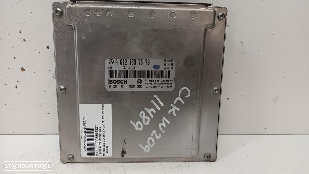 CENTRALINA DO MOTOR UCE MERCEDES-BENZ CLK BM 209 COUPE - 1