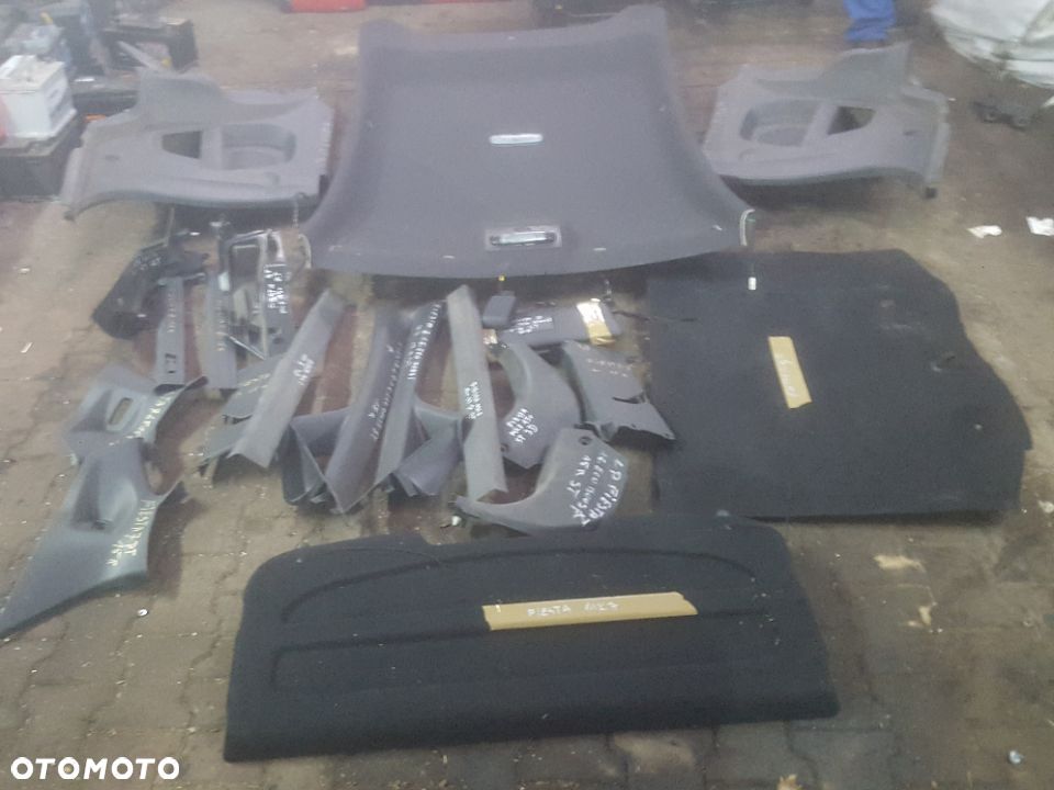 PLASTKI WNĘTRZA OSŁONY PODSUFITKA PÓŁKA TYŁ WYKŁADZINA FIESTA MK7 ST 3D 5D - 1