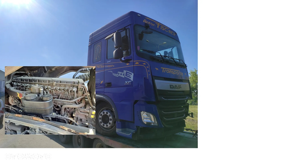 DAF XF 6X2 440KM 2014R. - SILNIK KOMPLETNY