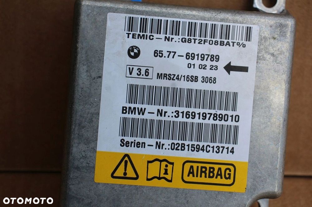 Moduł sensor poduszek AIRBAG BMW 5 e39 6919789 V 3.6 (2142) - 1