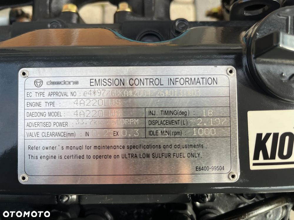 SILNIK KIOTI 4A220LWS DAEDONG KUBOTA V2203 17000netto - 11