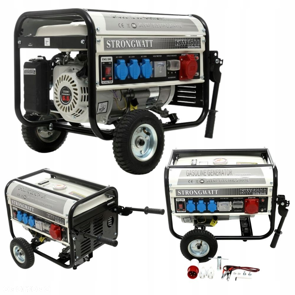 AGREGAT PRĄDOTWÓRCZY GENERATOR PRĄDU 2500W 12/230/380V NA KÓLKACH KRAFDELE - 2