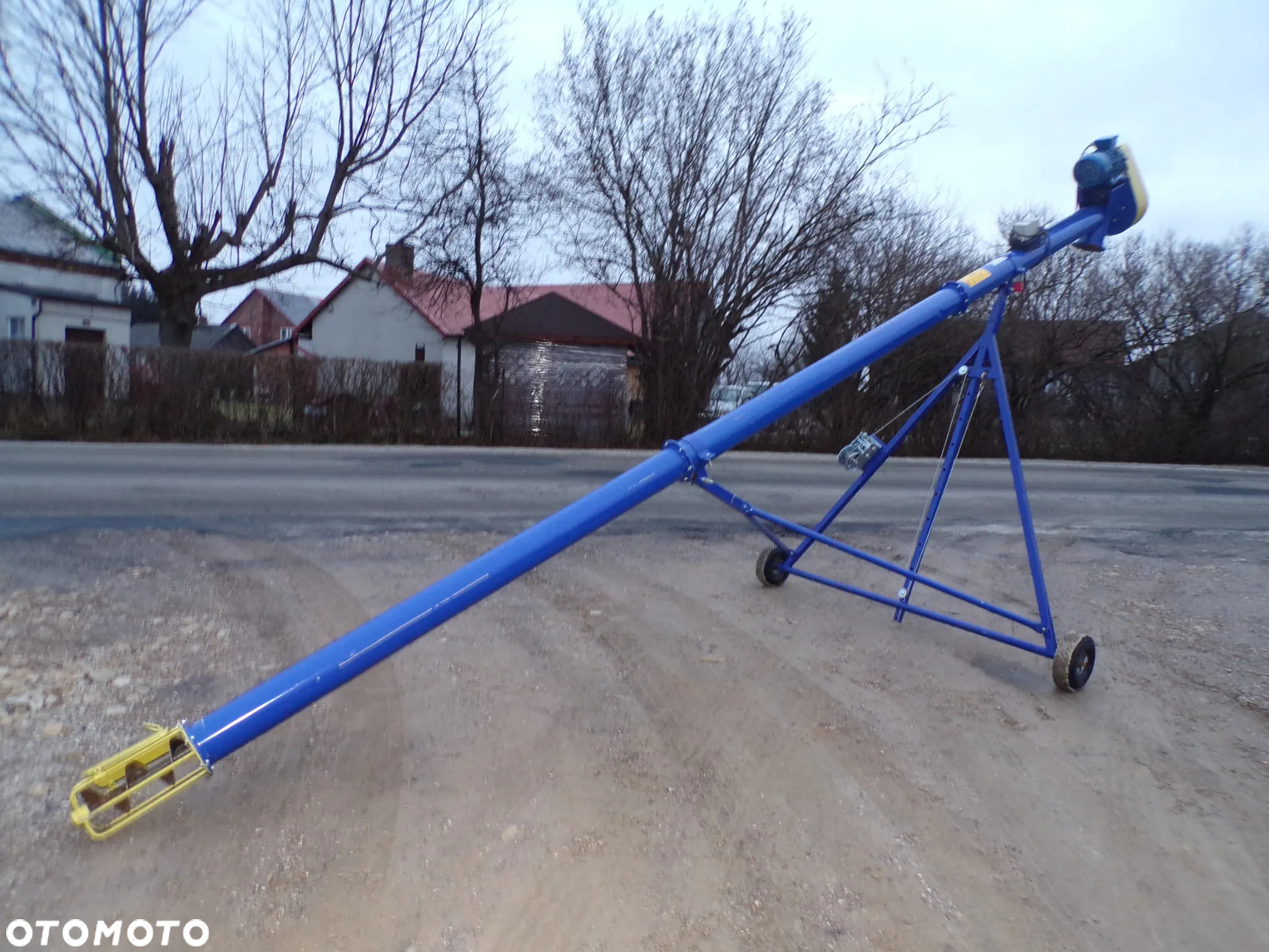 PODAJNIK/ PRZENOŚNIK ŚLIMAKOWY/Żmijka Do Zboża/ Pelletu/ Trocin Podajniki Przenośniki Ślimakowe Żmijki Fi 140 Fi 200/odciąg/ falownik/wysyp obrotowy/wózek /kosz - 11