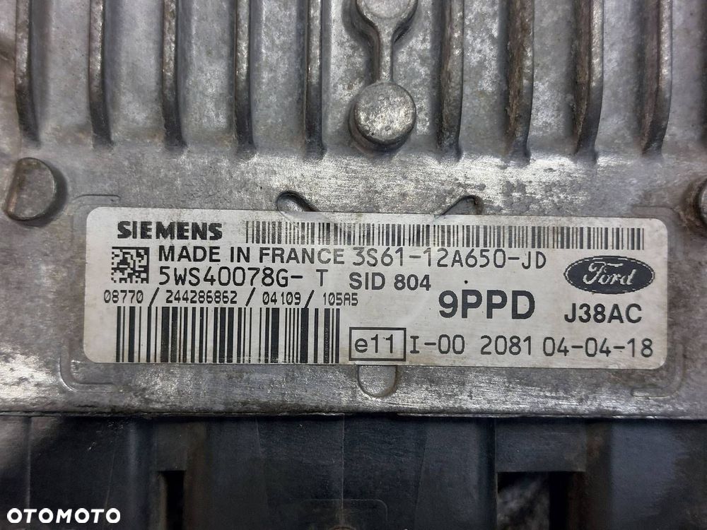 ZESTAW STARTOWY FORD FIESTA MK5 1.4 TDCI 3S61-12A650-JD 02-05r - 2