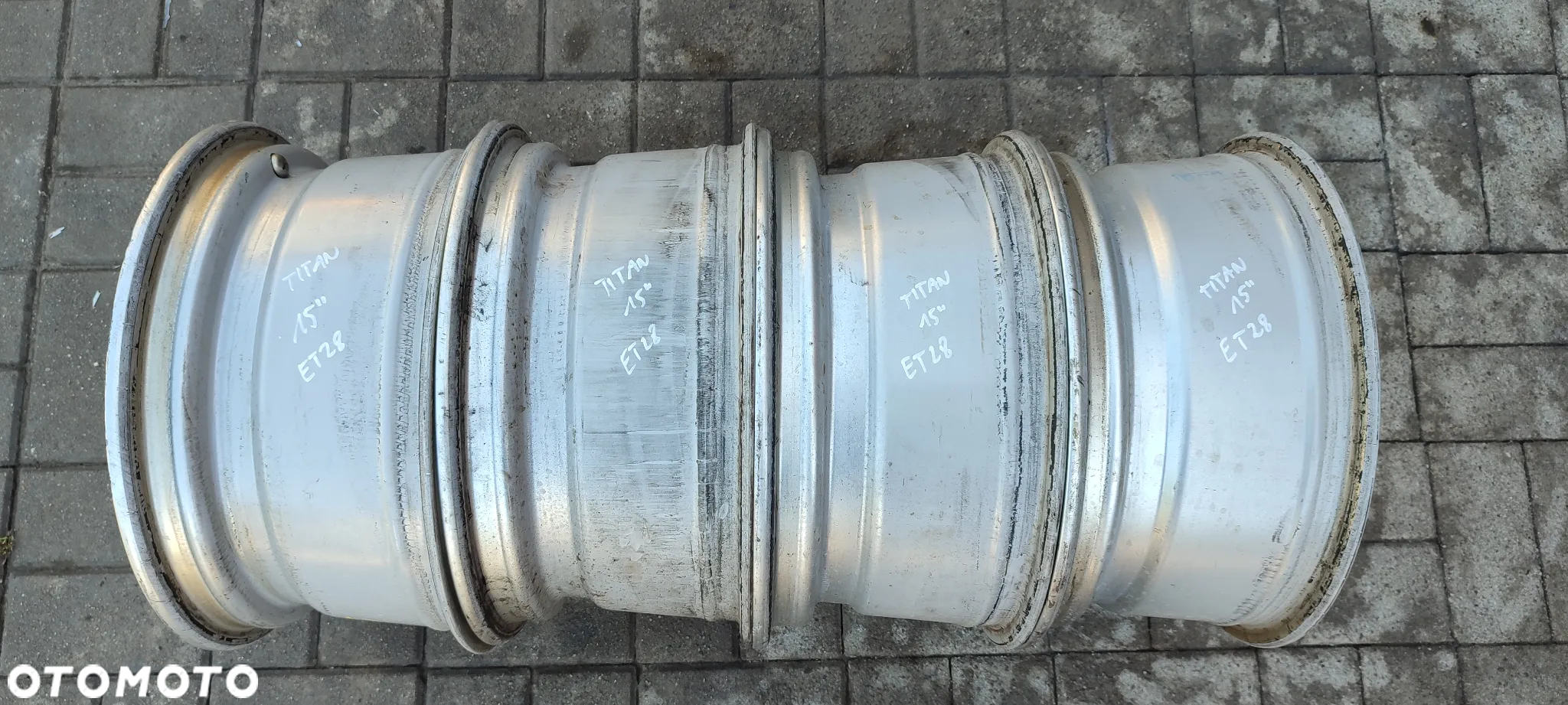 FELGI ALUMINIOWE 5x100 7Jx15 CALI ET28 fi 70.4/65.1 VW AUDI SEAT SKODA TOYOTA SUBARU KOMPET 4 SZTUKI TITAN - 10