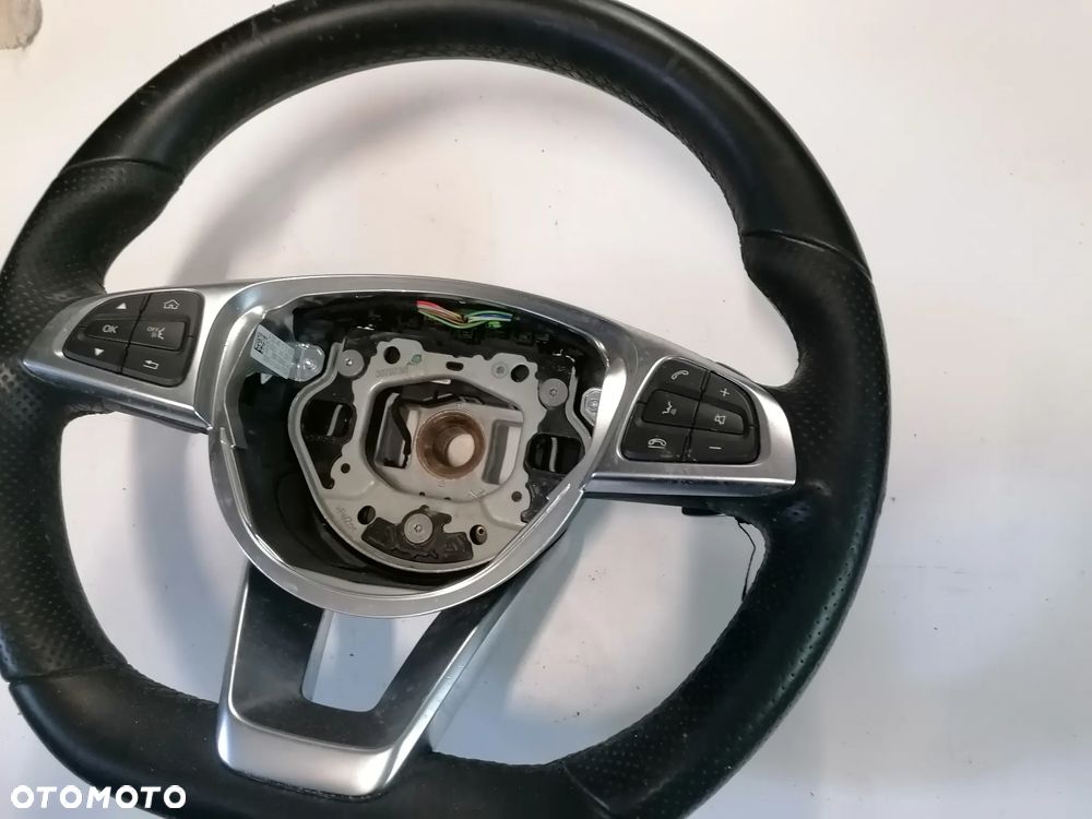MERCEDES C-KLASA W205 18r KIEROWNICA MULTIFUNKCJA SKÓRZANA ŁOPATKI - 4