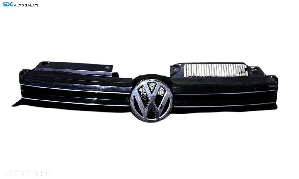 Grila Centrala cu Emblema Sigla de pe Bara Spoiler Fata Volkswagen Golf 6 2008 - 2013 Cod 5K0853653 5K0853651AF [L5345] - 1