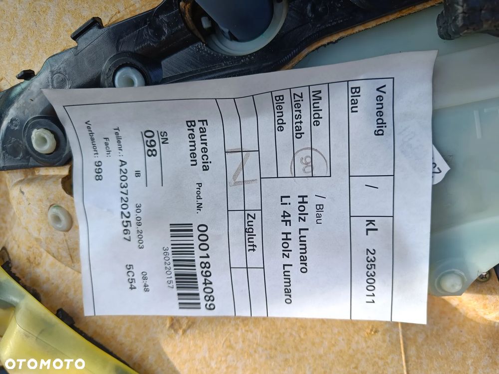 MERCEDES W203 BOCZEK TAPICERKA LEWY PRZÓD PRZEDNI EUROPA Niebieski - 18