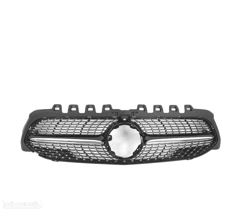GRELHA FRONTAL MERCEDES CLASE A W177 V177 18- LOOK AMG A35 DIAMOND PRETO CAMERA - 3