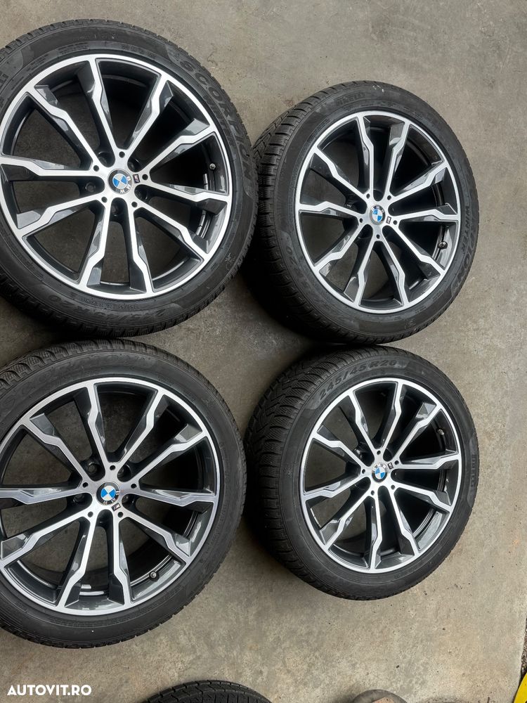 Vând jante originale BMW X3-X4 G01-G02 pe 20” cu anvelope de iarnă