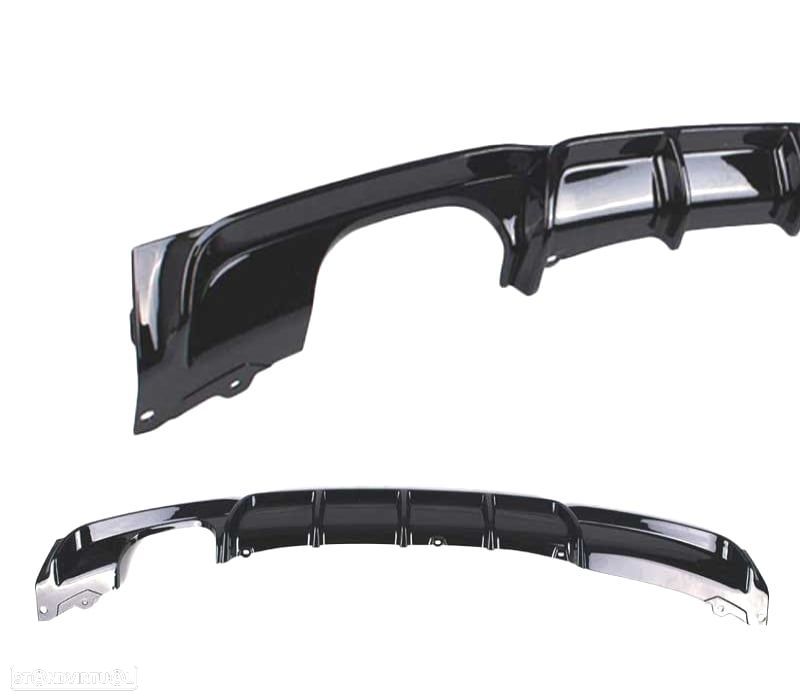 DIFUSOR BMW F30 F31 LOOK M PERFORMANCE DUPLA ESQUERDA PRETO BRILHANTE - 3