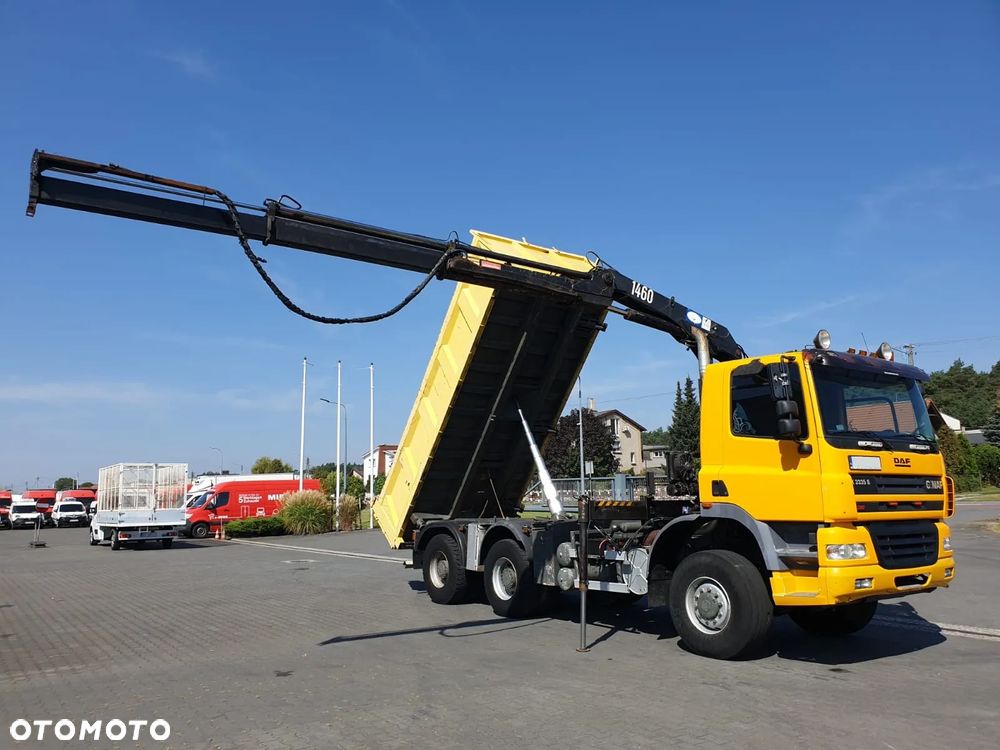 DAF CF GINAF X3335 S 6x6 WYWROTKA+HDS ATLAS 1460 HYDROBURTA KLAPODRZWI SKRĘTNA OŚ - 6