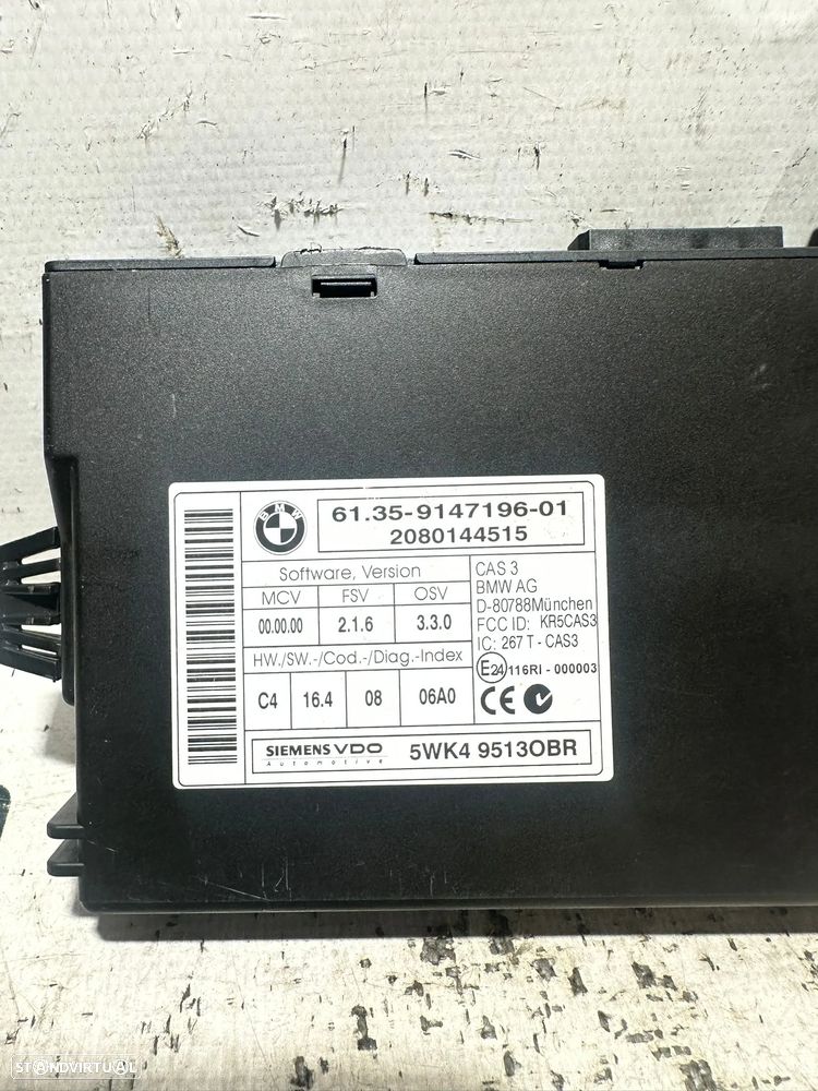 .Centralina Modulo Control Confort CAS CAS3 BMW 9147196 5WK4 9513OBR