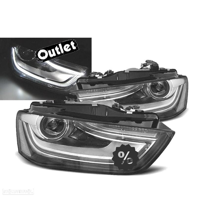 R012406C1 FARÓIS TRU DRL BLACK EDITTION AUDI A4 B8 12-15 - 1