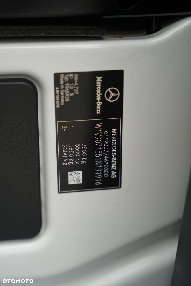Mercedes-Benz SPRINTER / KONTENER - 4,3 M / WINDA DHOLLANDIA - 750 KG / BLIŹNIAK / 3 MIEJSCA / SPROWADZONY / EURO 6 - 37