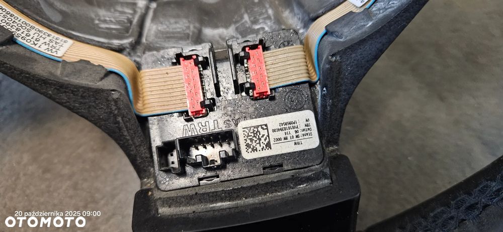 Kierownica skórzana multifunkcyjna łopatki VW Passat B6 2007r 3C0419091 - 9