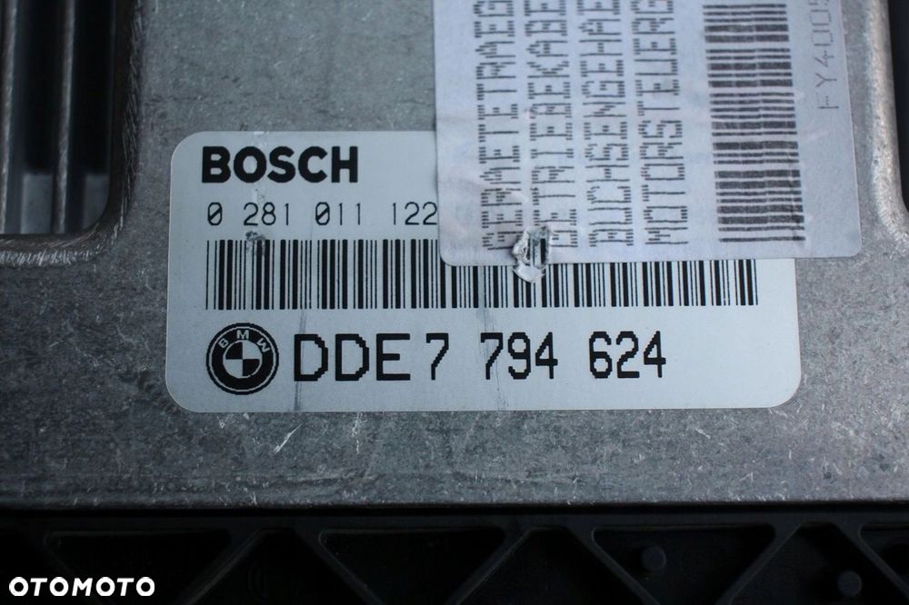 Komputer sterownik silnika zestaw startowy BMW M47 2.0D 150KM 7794624 manua - 3