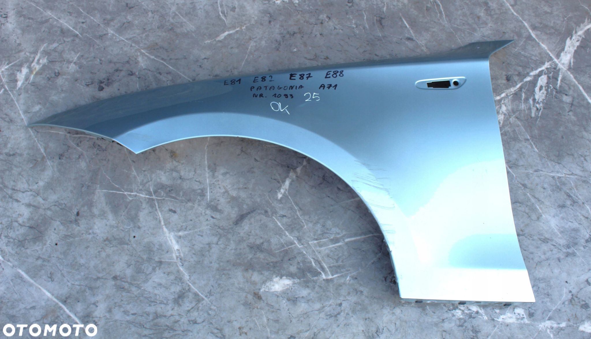 BŁOTNIK PRZÓD LEWY BMW E81 E82 E87 A71 PATAGONIA - 1