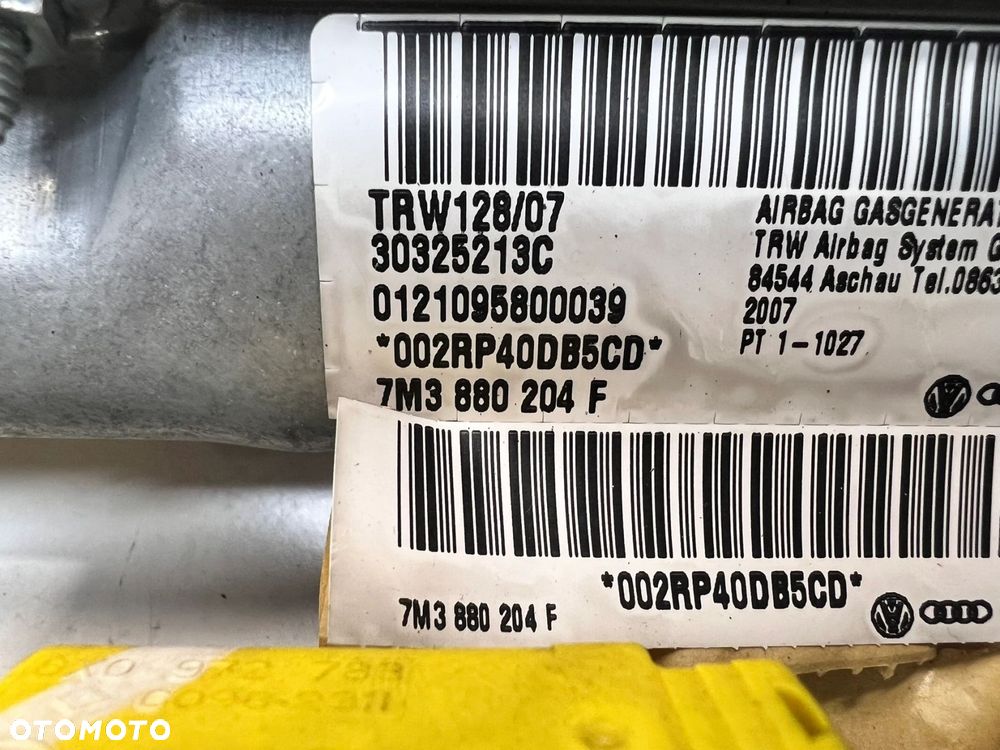 PODUSZKA POWIETRZNA PASAŻERA VW SHARAN 7M3880204F - 6