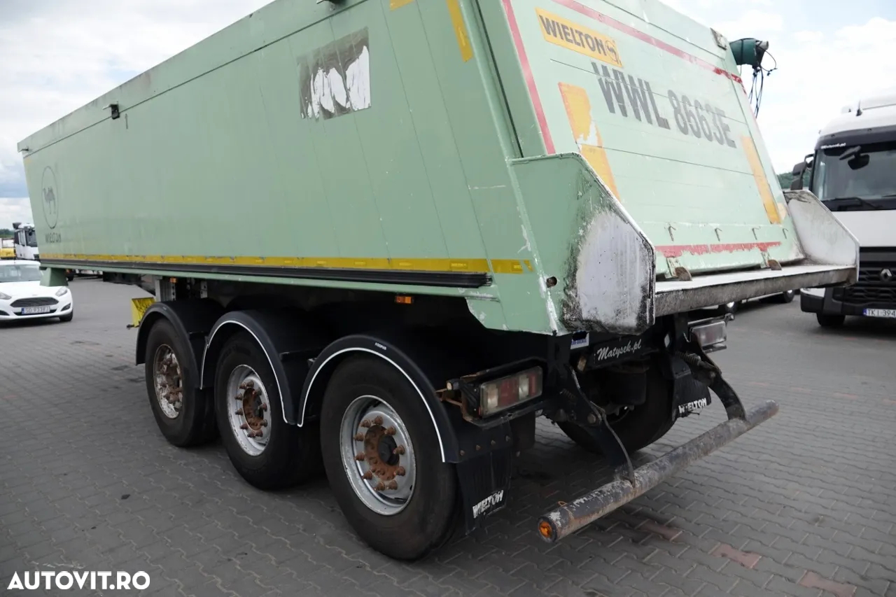 Wielton BASCULATOR 23 M3 / CAMION DIN ALUMINIU / AXĂ RIDICATĂ - 12