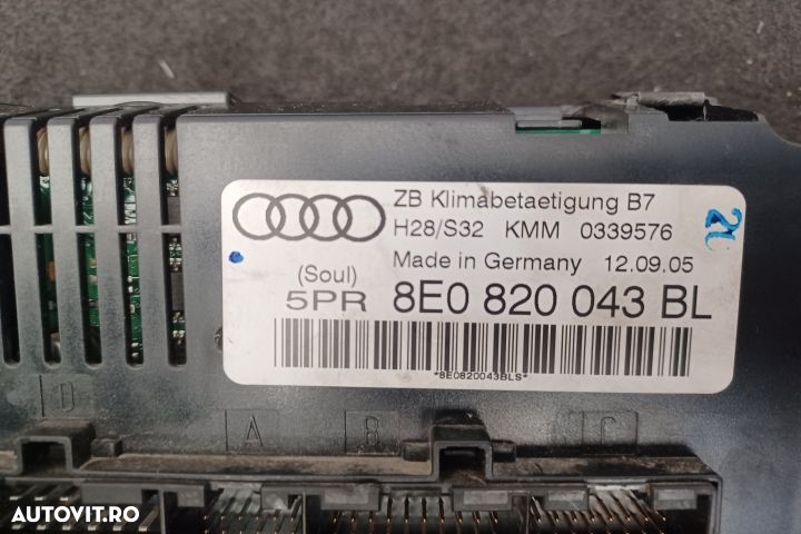 Comanda AC 8E0820043BL 8E0820043BL Audi A4 B7 [2004 - 2008] Sedan 4-u - 3