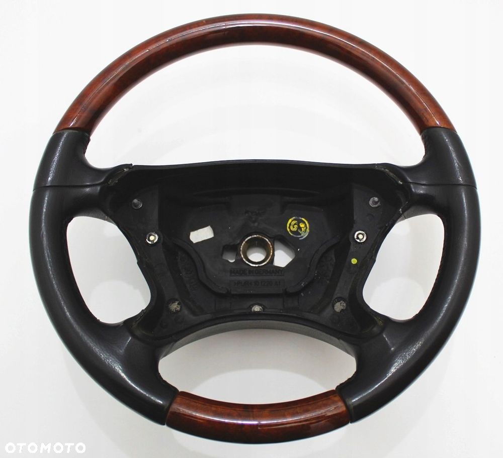 Kierownica drewno orzech skóra czarna OE Mercedes SL R230 W230 SL350 SL500 - 3